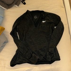 Nike fleece lined running quarter zip